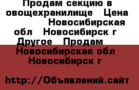 Продам секцию в овощехранилище › Цена ­ 15 000 - Новосибирская обл., Новосибирск г. Другое » Продам   . Новосибирская обл.,Новосибирск г.